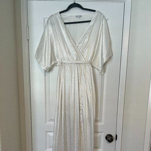 Baltic Born Savannah Print Kimono Maxi White